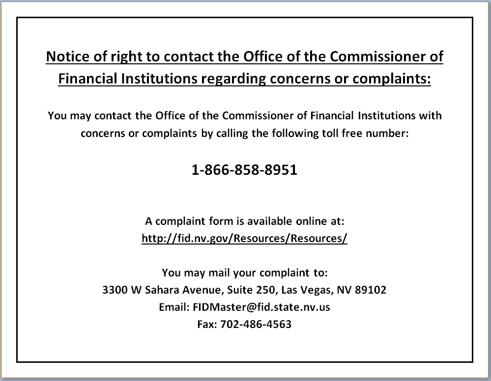 Nevada Right to Contact